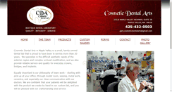 Desktop Screenshot of cosmeticdentalartsinc.com
